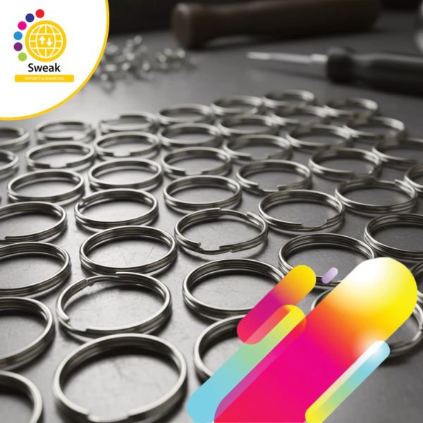 SILVER KEYRINGS (SET OF 50)