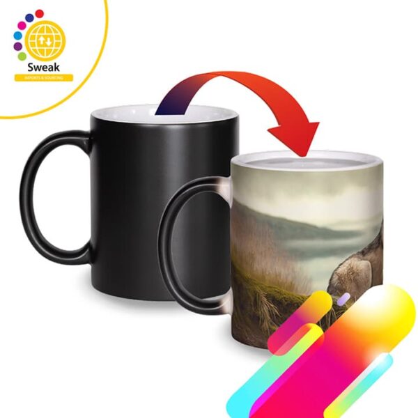 SUBLIMATION BLACK COLOUR CHANGING MUGS